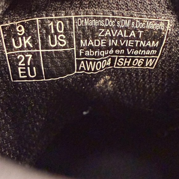 Dr. Martens Toddler 1460 Zavala T White Leather Boots US 10 Side Zip - Picture 9 of 9